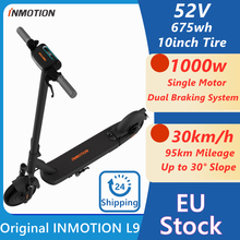 ЕС наличии оригинал INMOTION L9 KickScooter складной е-скутер способный преодолевать Броды 1000W 95 км дальность 30 км/ч 30% сверхпрочные транспортные средства, Электрический скутер 10 дюймов 2024 - купить недорого