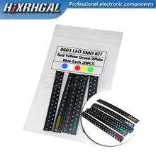 Surtido de diodos LED SMD, Kit de diodos LED SMD, verde/rojo/Blanco/azul/amarillo, 100 unidades = 5 colores x 20 unidades, 1210, 1206, 0805, 0603 2024 - compra barato