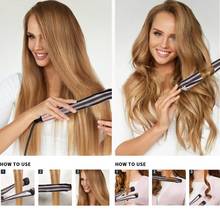 Professional Hair Straightener Curling Iron 2 in 1 Tourmaline Ceramic Salon High Heat 450℉ Twisted Flat Iron For All Hair Types 2024 - buy cheap