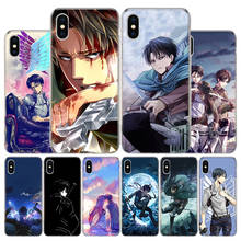 Attack On Titan Levi Phone Case For Apple iphone 13 12 11 Pro Max SE 2020 X XS XR 7 8 6 6S Plus Soft Cover Coque Fundas Shell 2024 - buy cheap