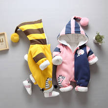Winter Rompers Baby girl newborn Clothes Children Boys Girls Jumpsuit Kids Down Cotton Overalls snowsuit Hoodies warm Clothing 2024 - buy cheap