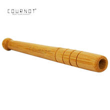 COURNOT Baseball Bat Style Bamboo Tobacco One Hitter Pipe 90MM Natural Bamboo Smoking Handle Pipe Suit Wood Dugout Case 2024 - buy cheap