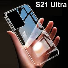 Case For Samsung Galaxy S21 Ultra 5G Glass Shell TPU Gel Protector Silicone Back Cover Transparent Coque Funda Capa Matte Bumper 2024 - buy cheap