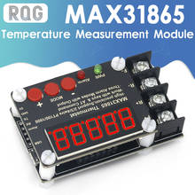 Módulo de medição de temperatura max31865 coletor alta precisão pt100 pt1000 porta serial host computador para ardunio/stm32/pi 2024 - compre barato
