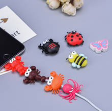 10pcs Insect Series Cable Protector for iphone 8 7 6 5 USB Data Line Protection Doll Animal Bite Accessory Cable Organizer 2024 - buy cheap