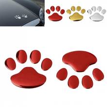 3D PVC Auto Car Sticker and Decals Dog Paw Footprint Nick Cover Sticker Car Styling Decoration 2024 - buy cheap