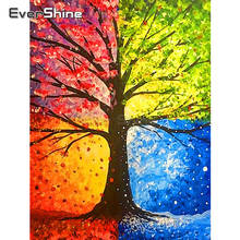 EverShine 5D алмазная картина полная дрель квадратная Бриллиантовая вышивка с изображением дерева полный дисплей пейзаж Алмазная мозаика бусины наборы изображений 2024 - купить недорого