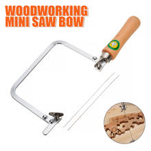 Mini Woodworking Jewelry U shaped Hand Saw Alloy steel Hacksaw Frame Sawbow + 2 Saw Blades Hand Tools 2024 - buy cheap