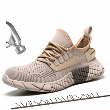 Zapatos de trabajo de malla de aire con punta de acero para hombre, botas de seguridad ligeras a prueba de perforaciones, indestructibles y transpirables 2024 - compra barato