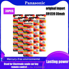PANASONIC-Batería de botón de litio para placa base de Control remoto, 3V, CR1220, ECR1220, DL1220, KL1220, 30 unidades 2024 - compra barato