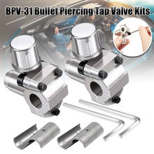 2Pcs Bullet Piercing Valve Line Tap Bpv31 Hvac Parts Seal Refridgerator Ac Part Fixing Tools Bullet Puncture High Quality Silver 2024 - buy cheap