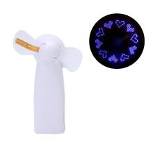 Portable Handheld Mini LED Flashing Fan Super Mute Battery Operated For Cooling 2024 - buy cheap