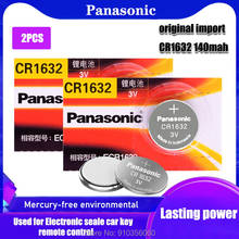 2 шт. CR1632 3V оригинальный бренд PANASONIC Новый аккумулятор для кнопочных аккумуляторов для монет для часов компьютера часы 2024 - купить недорого