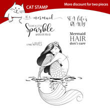 Mermaid Clear Stamps For Scrapbooking Card Making Photo Album Silicone Stamp DIY Decorative Crafts 2024 - buy cheap