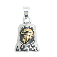 Fashion Punk Animal Cool Eagle Motorcycle Style Flaming Biker Bell Pendant Necklaces for Men Trend Jewelry 2024 - buy cheap