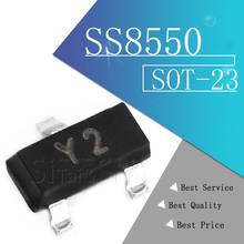 Новый транзистор SS8550, SOT23 MMBT8550 SOT MMBT8550LT1G SMD Y2 SOT-23, 100 шт. 2023 - купить недорого
