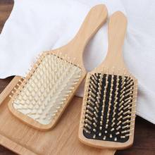 Square Wooden Silicone Anti-static Scalp Massager Massage Comb Hairbrush Hair Comb Travel Bamboo Airbag Massage Comb Hair Brush 2024 - buy cheap
