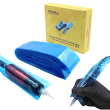 EMALLA 125Pcs Tattoo Machine Bags Pen Clip Cord Sleeves Blue Disposable Tattoo Covers Bags for Tattoo Accessories 2024 - buy cheap