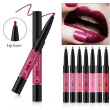 Women Double Head Silky Matte Lip Liner Gloss Waterproof Long Lasting Lipstick Lip Liner Lipstick Set Lipgloss Lip stick Pen 2024 - buy cheap