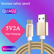 QIJIAGU-Cable Micro usb tipo C de carga rápida, Cable de datos para Samsung, Huawei, Xiaomi, 1M 2024 - compra barato