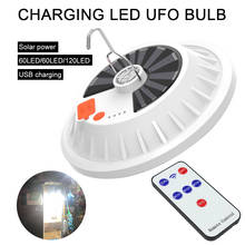 Bombilla LED Solar recargable por USB, linterna portátil de luz nocturna para exteriores, luces de Camping de emergencia, luz Solar para platillo volador 2024 - compra barato