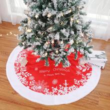 122cm Snow Christmas Tree Skirt Aprons Christmas Tree Carpet Christmas Decorations for Home New Year Xmas Decor Navidad 2020 2024 - buy cheap