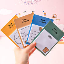 30 Sheets Cartoon bear Planner Sticky Notes Kawaii Stationery Cute Memo Pad Notepad Office Leave Message Office Supplies 2024 - buy cheap