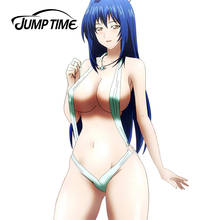 JumpTime 13cm x 8cm Sexy Bikini Girl Maken-Ki! Nijou Aki Render Decal Vinyl Car Stickers Window Bumper Trunk Decor 2024 - buy cheap