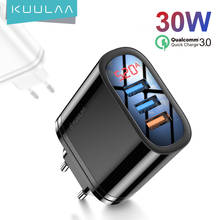 KUULAA Quick Charge 3.0 USB Charger 30W QC3.0 QC Fast Charging Multi Plug Tablet Charger For iPad mini Samsung Xiaomi Huawei 2024 - buy cheap