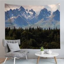 Natural Scenery Foggy Forest Tapestry Wall Hanging Gray Landscape Dorm Tapestry Wall Carpet Psychedelic 95x73cm/150x130cm 2024 - buy cheap