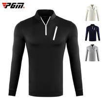 Pgm Hot Sale Men Training T-Shirt Zipper Long-Sleeved Windproof Golf Tops Comfortable Keep Warm Shirts M-XXL D0961 2024 - buy cheap