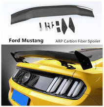 Спойлер из углеродного волокна для Ford Mustang, 2015, 2016, 2017, 2018, 2019, 2020, высококачественный крыло, выступ Спойлеры A * R * P 2024 - купить недорого
