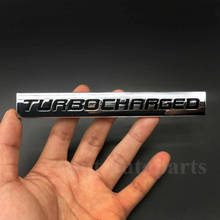 Metal Chrome TURBOCHARGED Emblems Car Rear Trunk Badge Sticker Decal Diesel 2024 - buy cheap