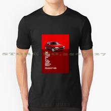Camiseta con estampado gráfico de arte para Peugeot 405, camisa divertida personalizada con póster del 30 ° aniversario de Peugeot 405, Peugeot 405, Mi16, coches franceses clásicos 2024 - compra barato