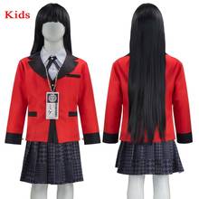 Disfraz de Kakegurui de Anime para niños, peluca compulsiva, Jabami Yumeko, uniforme escolar japonés, gran oferta 2024 - compra barato