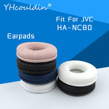 Earpads For JVC HA NC80 HA-NC80 Headphone Accessaries Replacement Ear Cushions Wrinkled Leather Material 2024 - buy cheap