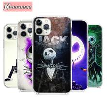 Прозрачный силиконовый мягкий ТПУ чехол jack skellington для iPhone 11 Pro XS MAX XR X 8 7 6S 6 Plus 5S чехол для телефона 2024 - купить недорого