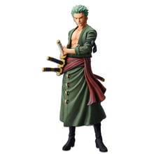 27cm One Piece Big Standing Roronoa Zoro 3D2Y Three-knife Ver. PVC Action Figures OP Ronoa Zoro Ghost Cut Luffy Sanji Model 2024 - buy cheap