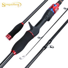 Sougayilang 1.8m/2.1m Fishing Rod Portable 4 Sections Ultralight Carbon Fiber Spinning/Casting  Travel Fishing Pole De Pesca 2024 - buy cheap