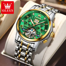 OLEVS 2021 Top Brand Automatic Men's Watch Luxury Men's Business Watch Exquisite Mechanical Waterproof Date Hollow Sports Watch 2024 - buy cheap