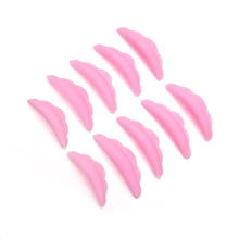Novo 5 pares de silicone rosa cílios perm almofada reciclagem cílios hastes shield levantamento 3d cílios modelador 2024 - compre barato