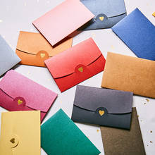 50 шт., жемчужные бумажные конверты в стиле ретро, 13 цветов 2024 - купить недорого
