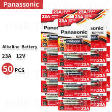 Panasonic-pilas A23 23A, 12V, Batería Ultra alcalina/alarma, 50 unids/lote, venta al por mayor 2024 - compra barato