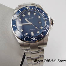 BLIGER Blue Mechanical Men Watch Sapphire Glass Steel Band MIYOTA Movement Sapphire Glass Wristwatch 2024 - buy cheap