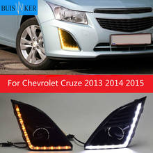 Туман светильник s для Chevrolet Cruze 2013 2014 2015 светодиодный DRL Габаритные огни светильник s головной светильник s туман светильник головной светильник тумана светильник s 2024 - купить недорого