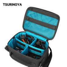 TSURINOYA-Bolsa impermeable para carrete de pesca, bolso de hombro de cintura, estuche de almacenamiento ajustable para carrete de pesca, 30x15x22cm 2024 - compra barato