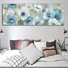 Pinturas al óleo de flores abstractas impresas en lienzo, carteles e impresiones, sala de estar de pared para imágenes artísticas, dormitorio, decoración del hogar 2024 - compra barato