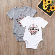 2020 Summer Infant Newborn Rompers Baby Boys Girls Cotton My First Birthday Letter Printed Jumpsuit Playsuit Baby Casual Outfits 2024 - buy cheap