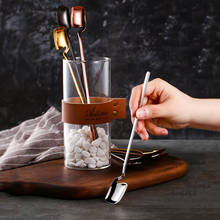 Cuchara de café creativa de acero inoxidable, tenedor para fruta, Helado, postre, pastel, vajilla 2024 - compra barato