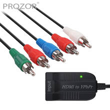 PROZOR 1080P HDMI-совместим с конвертер YPbPr с R/L аудио выходом HDMI-совместим с компонентным видео штекером 5 RCA RGB адаптер 2024 - купить недорого